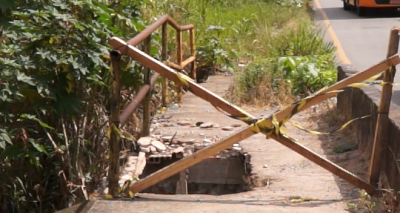 Moradores pedem reparos em ponte no bairro Anil