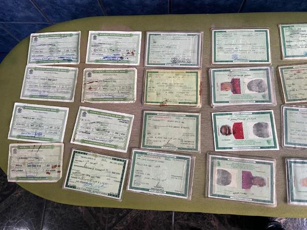 Documentos apreendidos