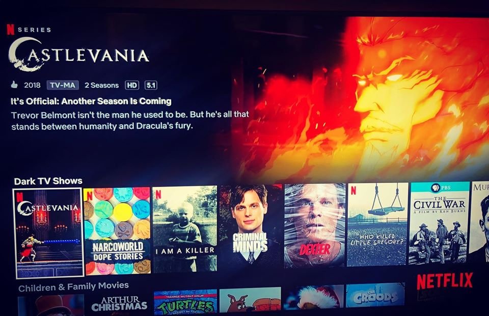 captura tela netflix