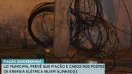 Lei municipal prevê alinhamento de cabos em postes de energia elétrica em São Luís