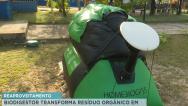Biodigestor transforma resíduo orgânico em gás de cozinha e fertilizante