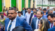 Carlos Brandão recebe novo presidente da Câmara de São Luís