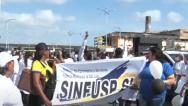 Enfermeiros fazem protesto contra a liminar que suspende aumento do Piso