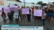 Moradores do bairro Santa Clara protestam contra violência 