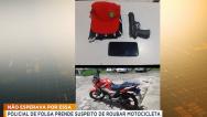 PM de folga recupera motocicleta e prende suspeito de roubo