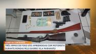  PM aprende armas de fogo no bairro Vila Maranhão