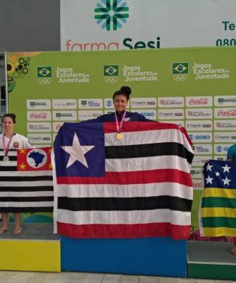 Maranhense é ouro na natação nos Jogos Escolares da Juventude