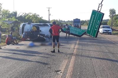 Três mortos e seis feridos em capotamento na BR-402 no MA