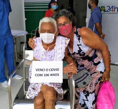 Paciente de 106 anos recebe alta de UPA em Paço do Lumiar
