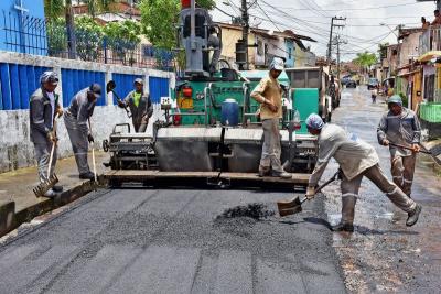 obras de pavimentação
