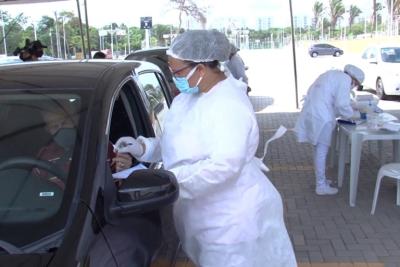 Covid-19: drive-thru é retomado para testes rápidos em São Luís