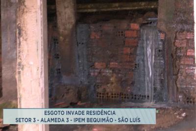 Morador denuncia esgoto estourado no bairro Ipem Bequimão