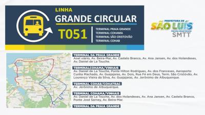 São Luís: ampliada linha de ônibus entre terminais de integração