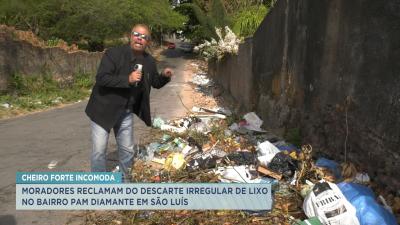 Moradores denunciam descarte irregular de lixo no Diamante