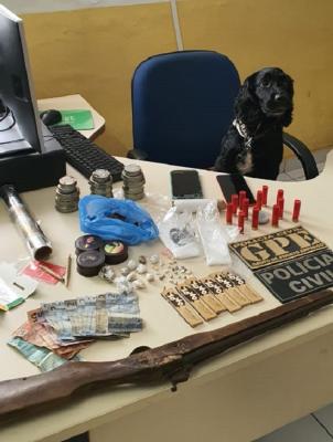 Polícia Civil prende acusado pelo crime de tráfico de drogas em São João do Sóter