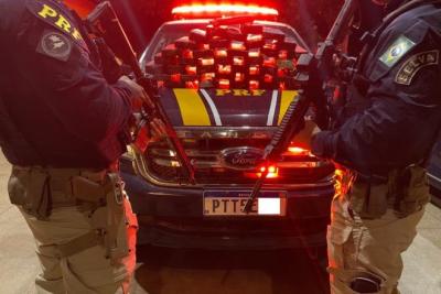 Imperatriz: PRF prende passageira de ônibus com 43kg de cocaína