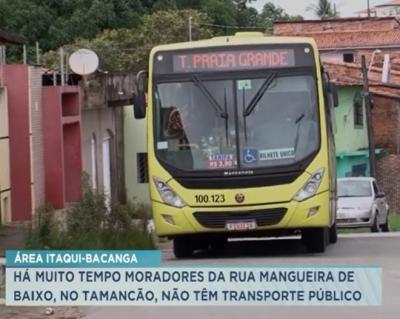 Moradores do bairro Tamancão reclamam da falta de transporte público