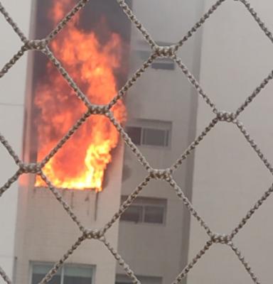 Incêndio atinge apartamento na Ponta d'Arei em São Luís