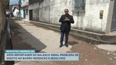  Após reportagem do BG problema de esgoto é resolvido em São Luís