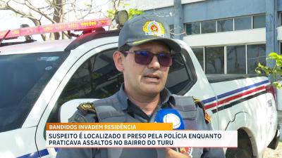  PM conduz suspeito de envolvimento em assalto no Turu