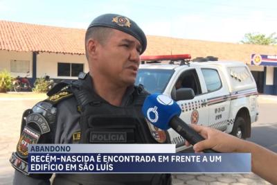 Recém-nascida é encontrada abandonada em frente a edifício em São Luís