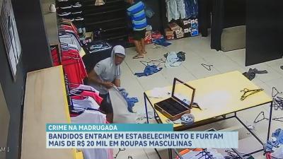Assaltantes levam cerca de 20 mil reais em produtos de loja na Cidade Operária