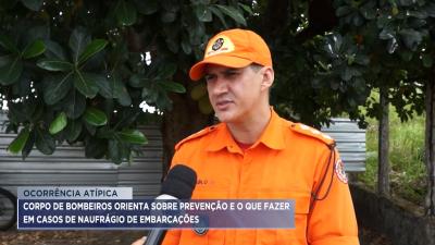 Bombeiros orientam sobre ações em casos de naufrágio de embarcações 