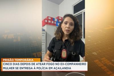  Açailândia: presa suspeita de jogar combustível e atear fogo no ex-marido