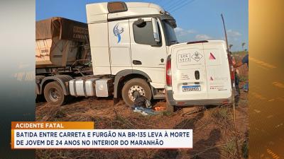  Jovem morre em acidente de trânsito na BR 135 em Miranda do Norte