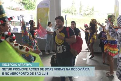 São Luís: SETUR realiza a ação de boas vindas na rodoviária e no aeroporto