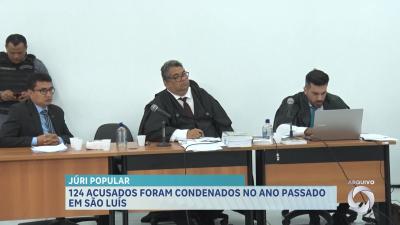 Em balanço do Tribunal de Júri, 124 acusados foram condenados na capital em 2023