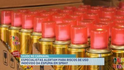 Saúde no Carnaval: veja dicas para evitar acidentes com espuma em spray